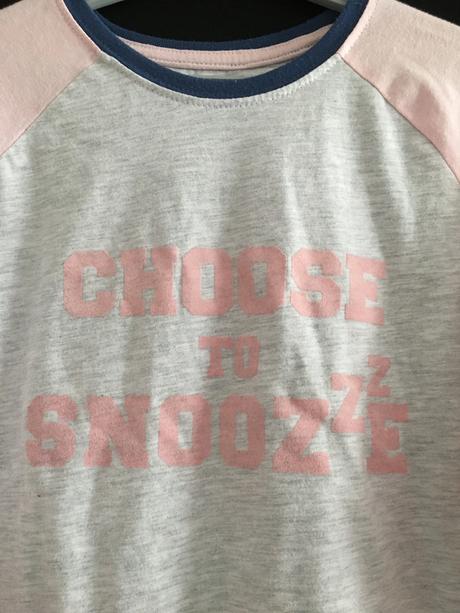 Pyžamové triko šedorůžové, 134