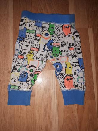 Tepláky s monstry, mothercare,74