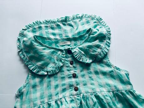 Ob/ šaty mint barvy kostičkované next - v.5/6 let, next,116