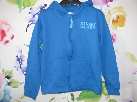 Dětská bavlněná tepláková mikina s kapucí, sinsay,152