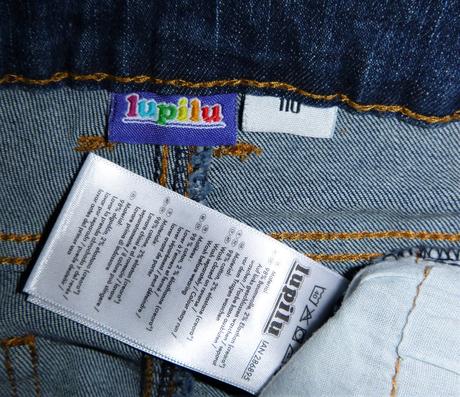 Džíny klučičí vel.110-116 hubenější postava, lupilu,110