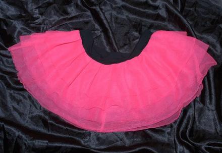 Růžová tylová sukně styl tutu, 