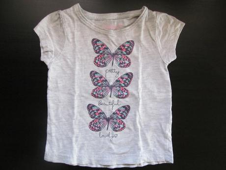 Dívčí tričko s motýlky, vel. 92 (1,5-2 roky), prim, primark,92