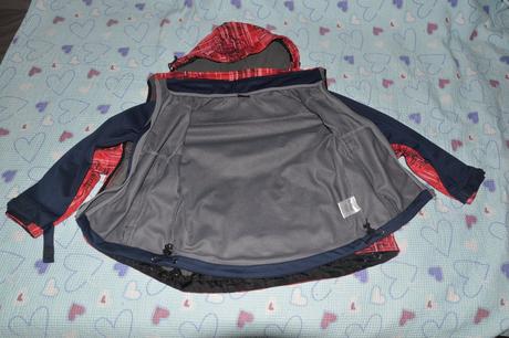 122 128 modrá softshellová bunda, zn. crane, 128