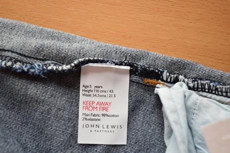 Džíny vel. 5 let, john lewis,110