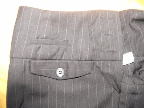 Elegantné šortky čierne s jemným pruhom, bonprix,164