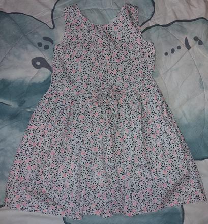 Šaty neon květy, h&m,140