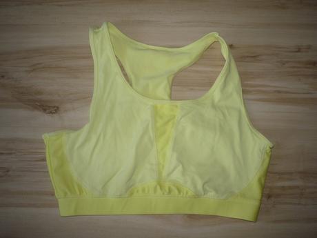 Žlutá sportovní podprsenka, tcm,m