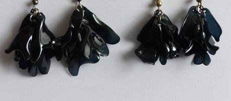 Naušnice z petlahví - černé,