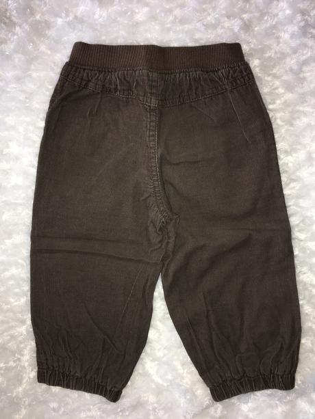 Hnědé podšité manžestrové kalhoty f&f, f&f,86