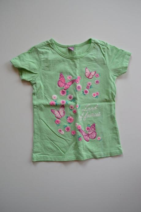 Bavlněné tričko s motýlky, dopodopo,98