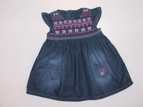 P697 riflové šaty vel. 68, f&f,68