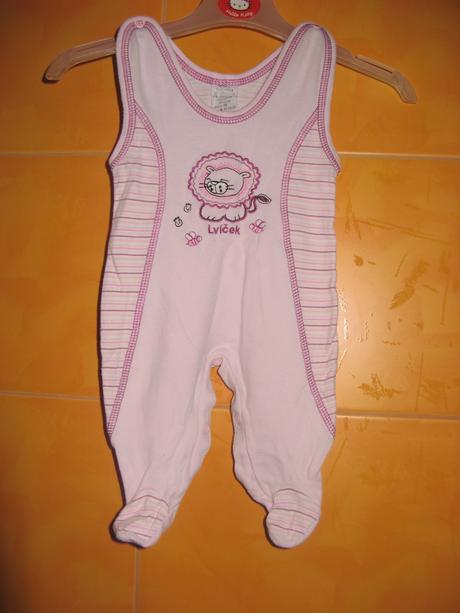 Růžové dupačky-vel.56, age,56