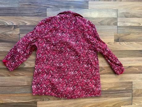 Růžová halenka s kvítky, vel l, cecil, l