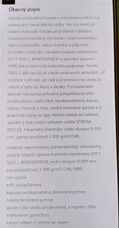 Softshell.bunda alpine pro grolo,vel.140/146, alpine pro,140