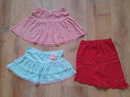 3 x sukně, vel 122/128, 122