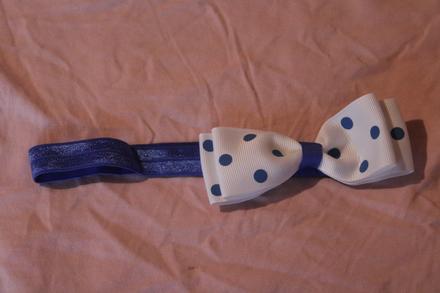 Dívčí čelenka s mašličkou,