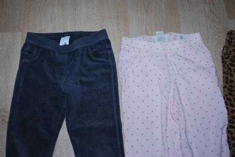 Akt 3x kalhoty i jednotlivě, h&m,116