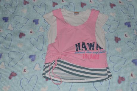 Letní tričko, efekt vrstvení, délka 39cm, good children,110