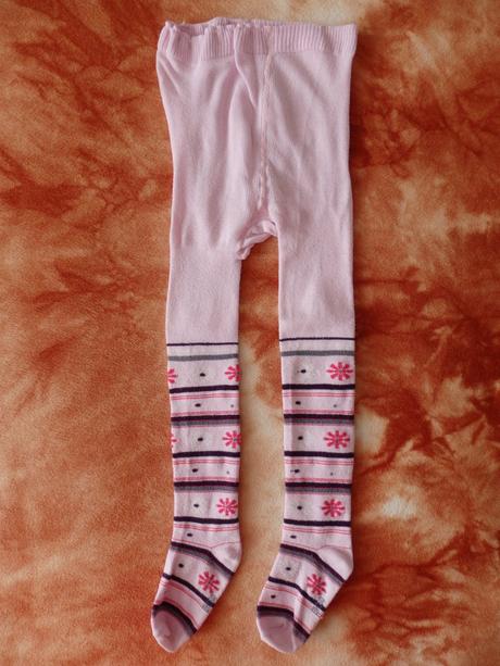 Růžové punčocháčky s kytičkami, 110