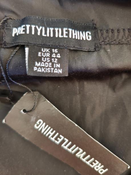 Šusťákové šaty s kapsami a zipem vel.44/uk16, 42 / 44 / l / xl