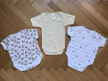 3ks dětské body krátký rukáv , c&a,56