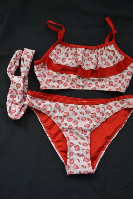 Dívčí plavky s čelenkou,140/146,nové, 140 / 146