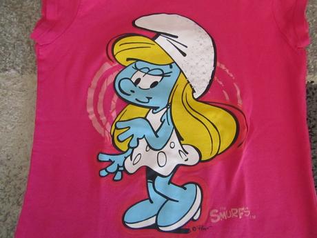 Tričko pro holku the smurfs -šmoulinka vel.134, 134