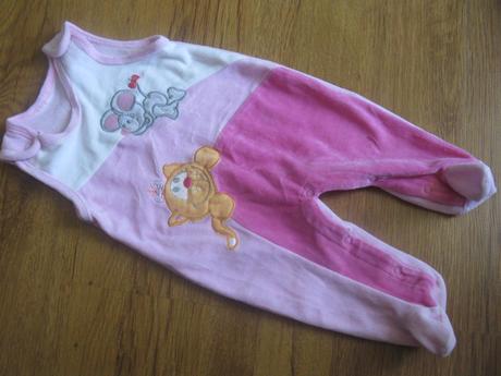 Samítkové dupačky s kočkou a myší, c&a,62