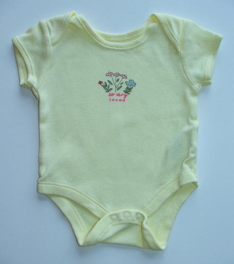 C428 žluté dívčí body vel. 62, primark,62