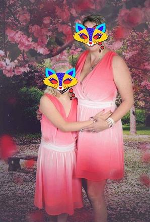 Duhové letní šaty vel. 34, 34