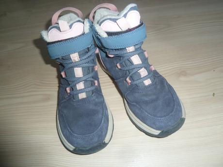 Zimní nbepromokave vyšší boty, decathlon,32