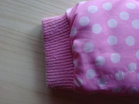 Zimní růžová bunda s puntíky, vel. 92, funky diva,92