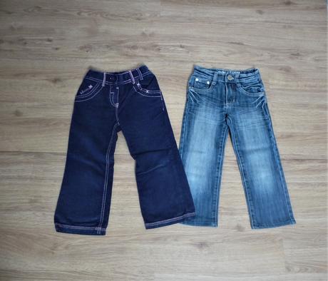 Dívčí manšestráky a džíny f&f vel. 98/104, f&f,104