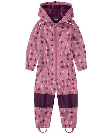 Srdíčková softshellová kombinéza dívčí overal, lupilu,110 / 116