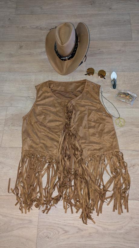 Ka453 hippie kostým kovbojka vel. m/l,