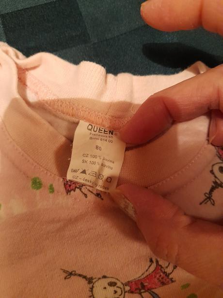 Pyžamo s holčičkami růžové dvoudílné, 80