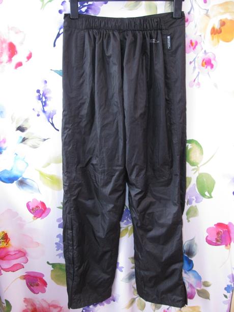 Černé volnočasové šusťákové podšité kalhoty, mountain warehouse,38