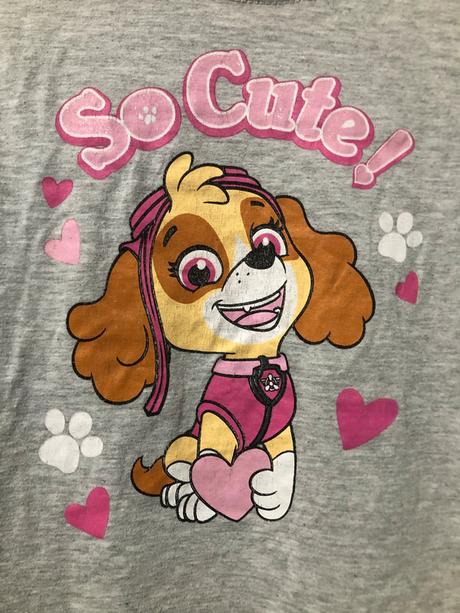 Šedé triko tlapková patrola, 110