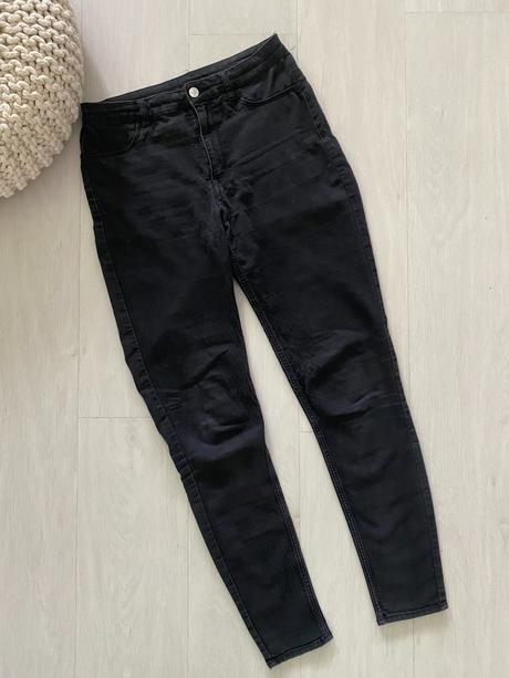 Skinny džíny s vysokým pasem h&m, vel. 40, h&m,l