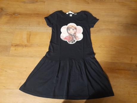 Šaty - převracecí filtry, h&m 134/140, nové, h&m,134