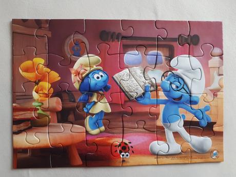 Dino puzzle 24 dílků šmoulové 3 - chvilka poezie,