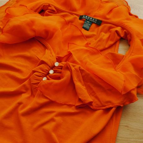 Ralph lauren xs top oranzovy, ralph lauren,xs