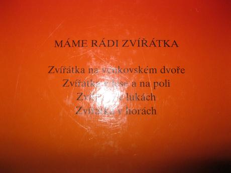 Knížka máme rádi zvířátka,