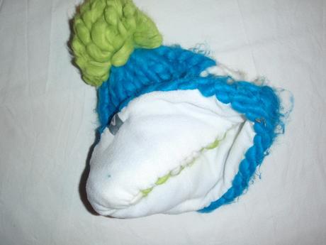 Nádherný teploučký zimní chlupatý kulich, 128