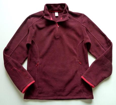Fleecová mikina s výstřihem na zip vel. 34 / xs, quechua,xs