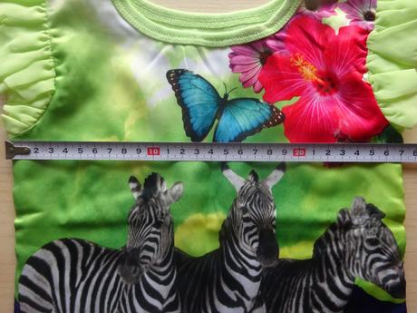 Tričko se zebrami s kr. r., vel. 92, 92