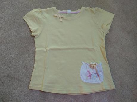 Žluté triko s krátkým rukávem, next,104