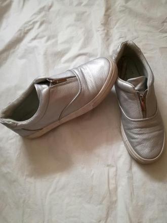 Dámské stříbrné boty, 40