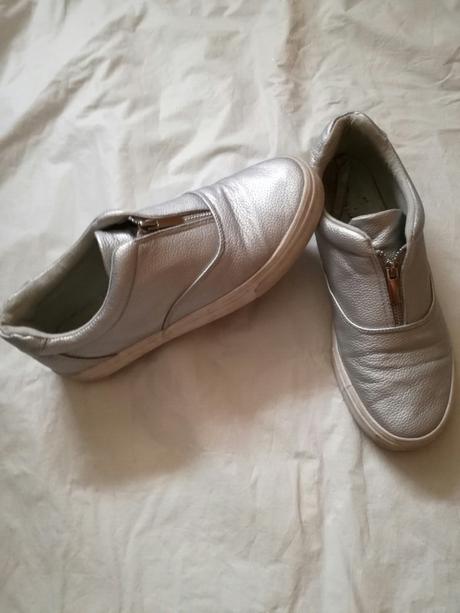 Dámské stříbrné boty, 40